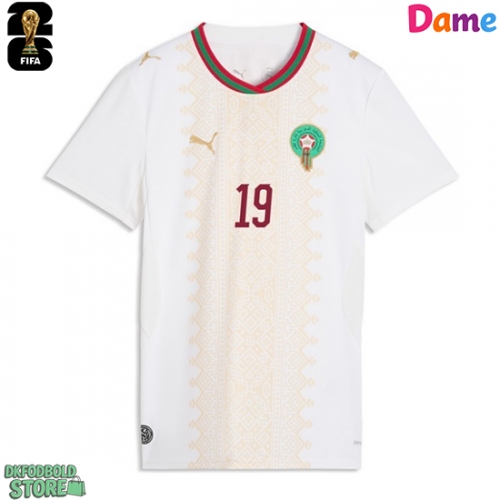 Marokko Ismael Saibari #11 Replika Udebanetrøje Dame VM 2026 Kortærmet